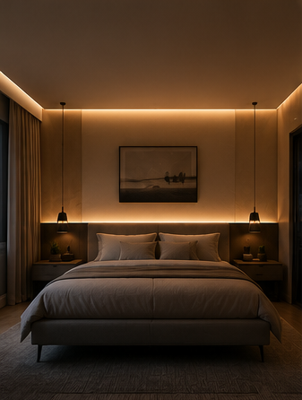 Éclairage chambre à coucher